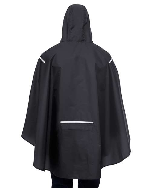 Unisex Zone Protect Packable Poncho – On Model – Back