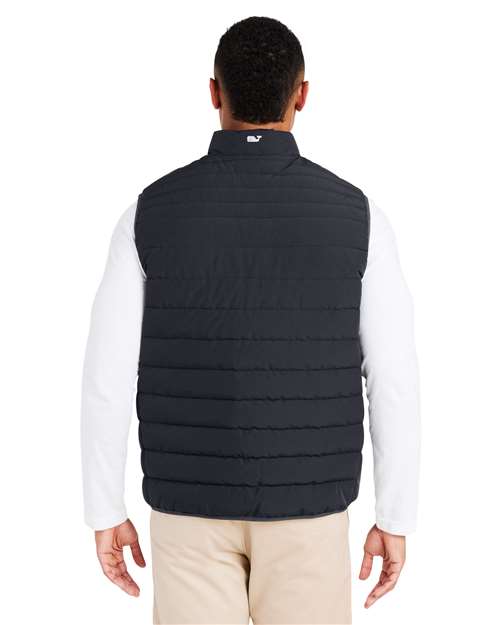 Men's Mountain Weekend Puffer Vest – On Model – Back