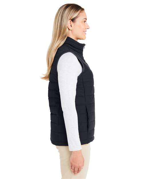 Women's Mountain Weekend Puffer Vest – On Model – Side