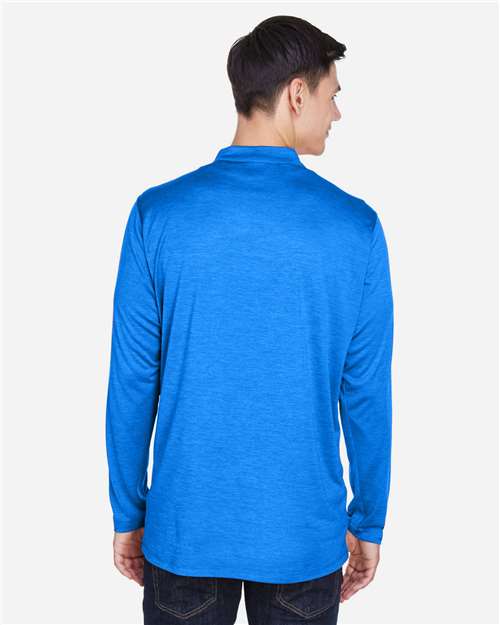 Men's Kinetic Performance Quarter-Zip Pullover – On Model – Back