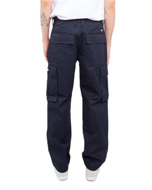 Unisex Twill Cargo Pants – On Model – Back