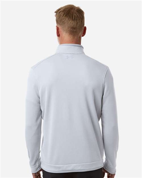 Men's Storm Sweater Fleece Quarter-Zip Pullover – On Model – Back