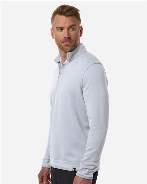Men's Storm Sweater Fleece Quarter-Zip Pullover – On Model – Side