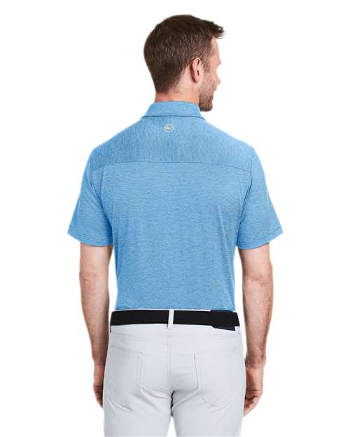 Men's Destin Stripe Sankaty Polo – On Model – Back