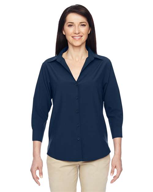 Women's Paradise Three-Quarter Pullover Sleeve Performance Shirt – On Model