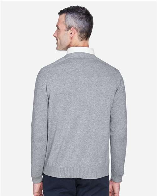 Men's V-Neck Sweater – On Model – Back