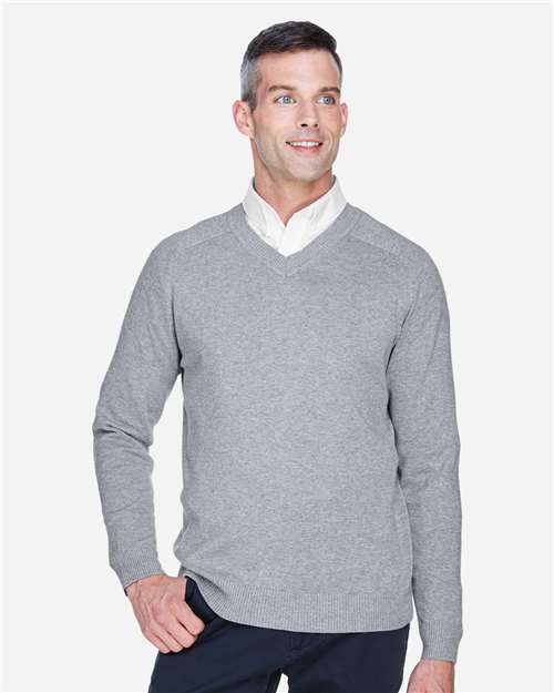 Men's V-Neck Sweater – On Model