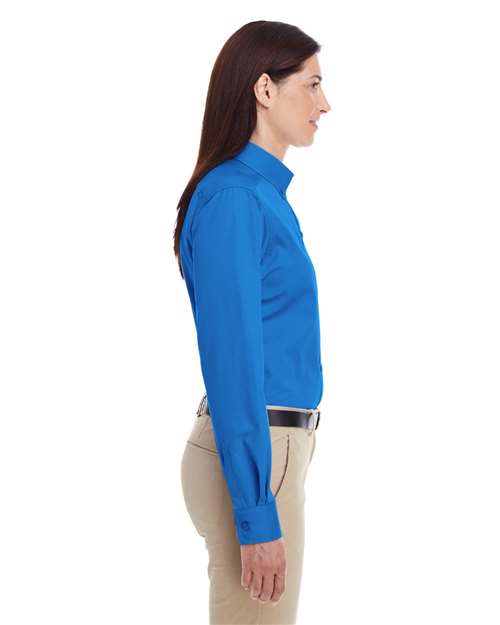Women's Foundation Cotton Twill Shirt with Teflon – On Model – Side