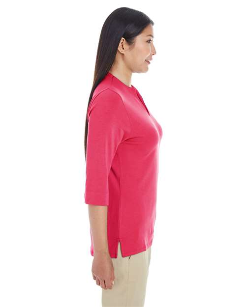 Women's Perfect Fit™ Tailored Open Neckline Top – On Model – Side