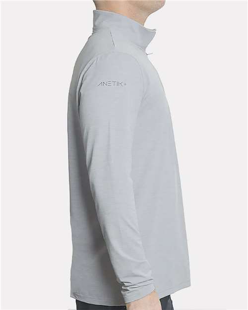 Men's Low Pro Quarter-Zip Pullover – On Model – Side