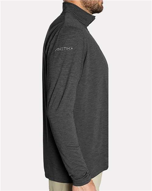 Men's Low Pro Quarter-Zip Pullover – On Model – Side