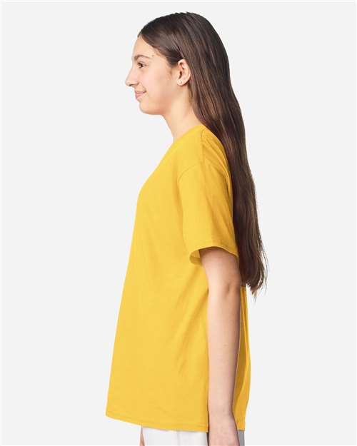 Youth Light Cotton T-Shirt – On Model – Side