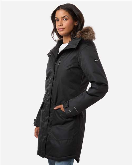 Women's Suttle Mountain™ Long Insulated Jacket – On Model – Side