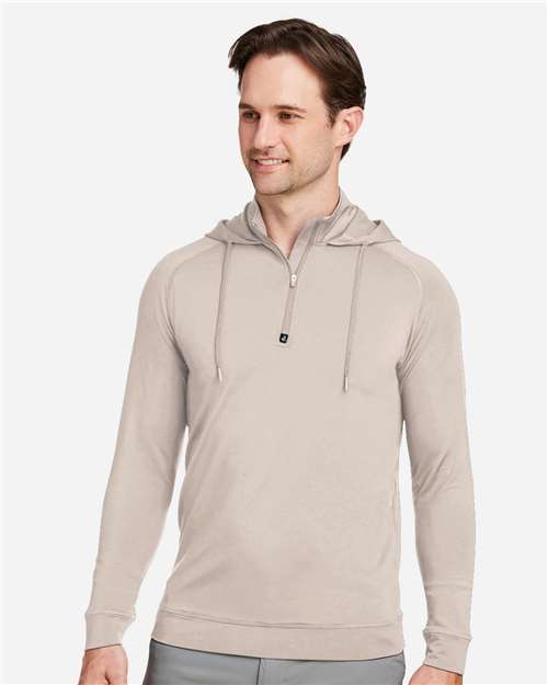 Unisex Vandyke Quarter-Zip Hooded Pullover