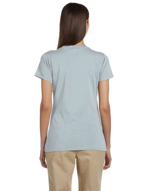 Women's Classic V-Neck T-Shirt – On Model – Back