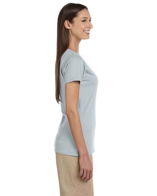 Women's Classic V-Neck T-Shirt – On Model – Side
