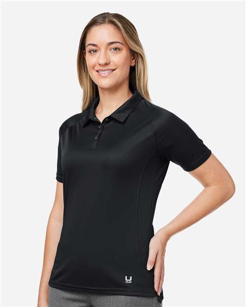 Women’s LoPro Solid Performance Polo – On Model – Side