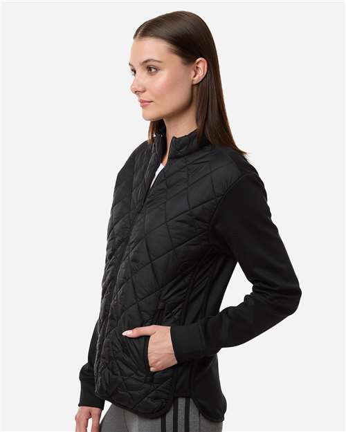 Women's Ultimate Quilted Full-Zip Jacket – On Model – Side