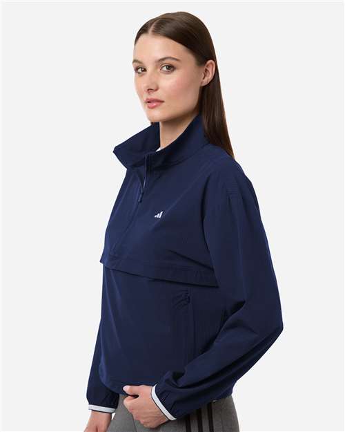 Women's Go-To Quarter-Zip Jacket – On Model – Side
