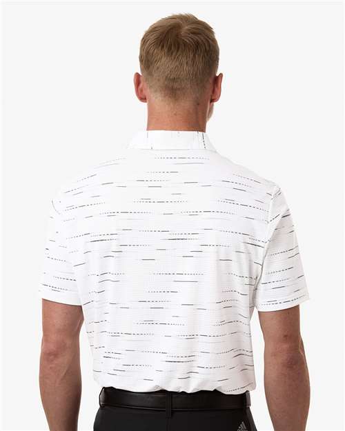 Men's Ultimate365 Mesh Glimmer Print Polo – On Model – Back