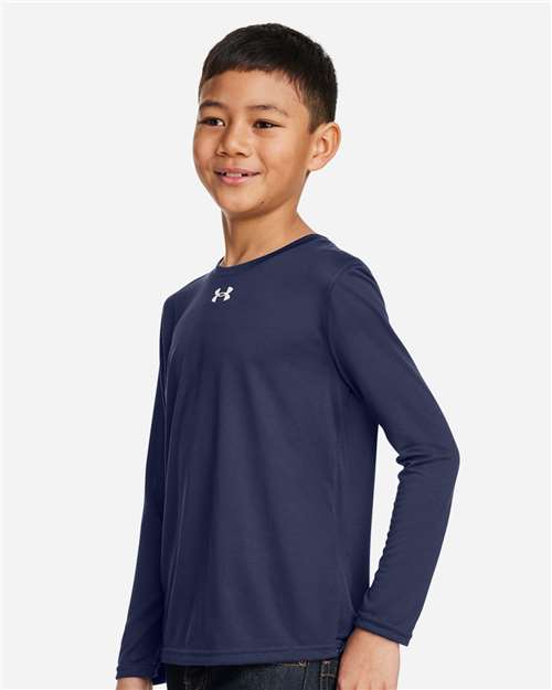 Youth Tech™ Team Long Sleeve T-Shirt – On Model – Side