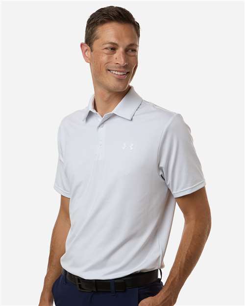 Men's Playoff 3.0 Stripe Polo – On Model – Side