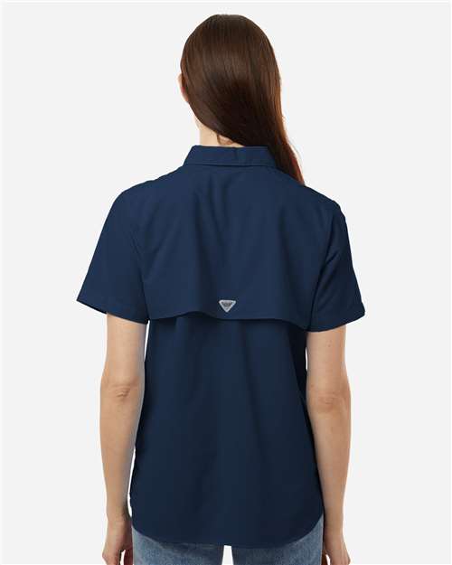Women's PFG Bahama™ Short Sleeve Shirt – On Model – Back
