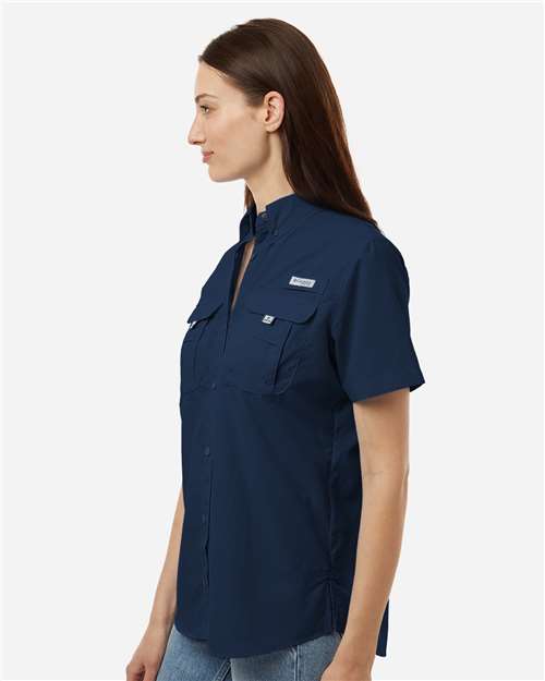 Women's PFG Bahama™ Short Sleeve Shirt – On Model – Side
