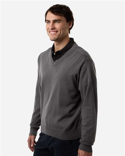 Men's New Classics V-Neck Sweater – On Model – Side