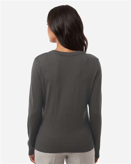 Women's New Classics V-Neck Sweater – On Model – Back