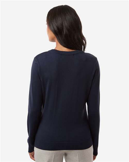 Women's New Classics V-Neck Sweater – On Model – Back