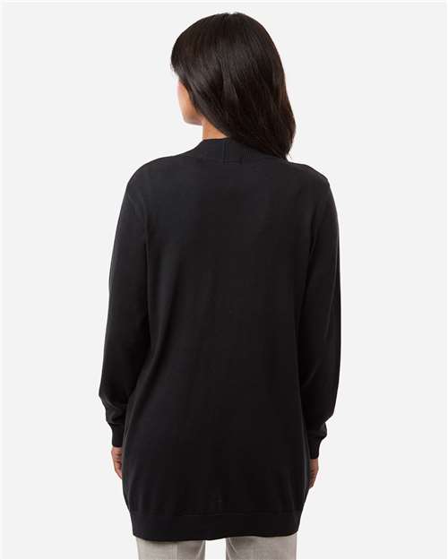 Women's New Classics Open Cardigan Sweater – On Model – Back