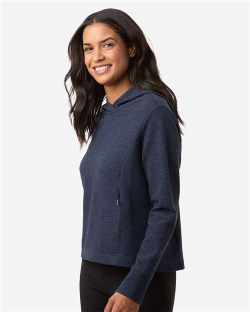 Women's Spirit Textured Hooded Pullover – On Model – Side