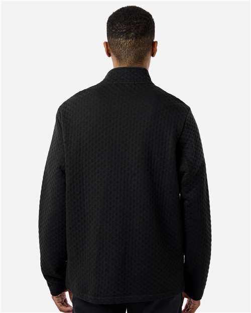 Men's Berkeley Textured Full-Zip Jacket – On Model – Back
