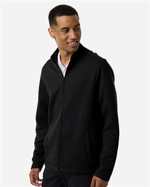 Men's Berkeley Textured Full-Zip Jacket – On Model – Side