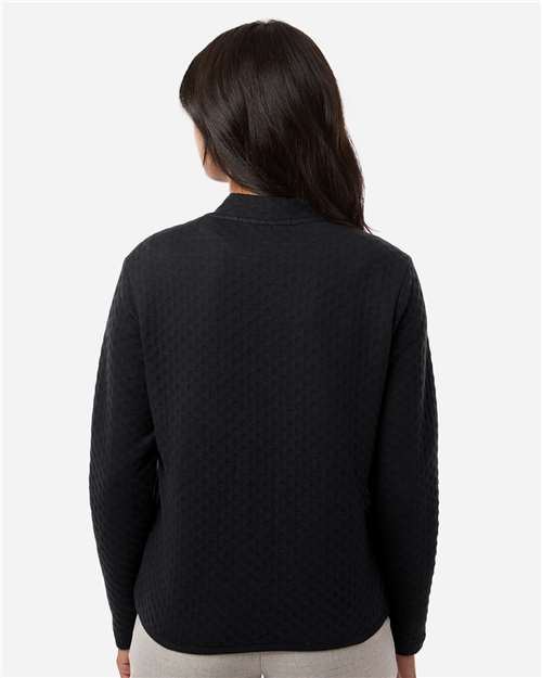 Women's Berkeley Textured Full-Zip Jacket – On Model – Back