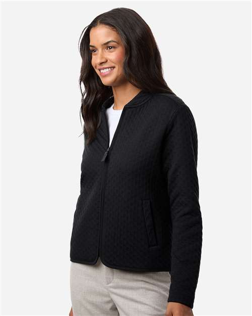 Women's Berkeley Textured Full-Zip Jacket – On Model – Side