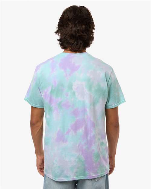 Unisex Vintage Tie-Dyed T-Shirt – On Model – Back