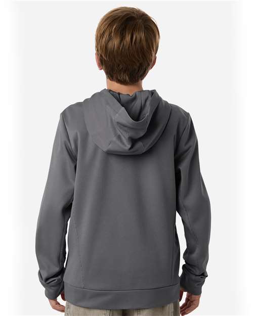 Youth Squad Hooded Tech Fleece Pullover – On Model – Back