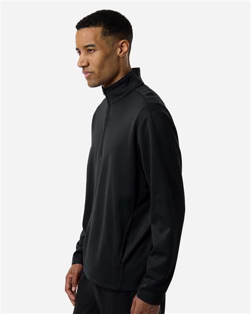 Unisex Squad Cadet Quarter-Zip Tech Fleece Pullover – On Model – Side