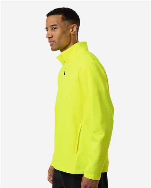 Unisex Squad Cadet Quarter-Zip Tech Fleece Pullover – On Model – Side