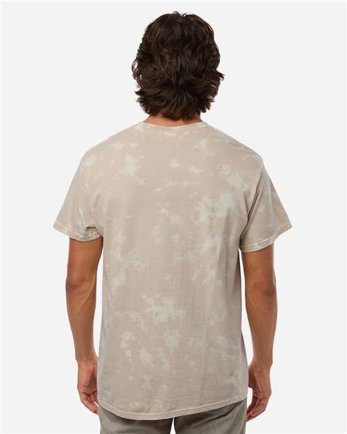 Unisex Bleach Out Dyed T-Shirt – On Model – Back
