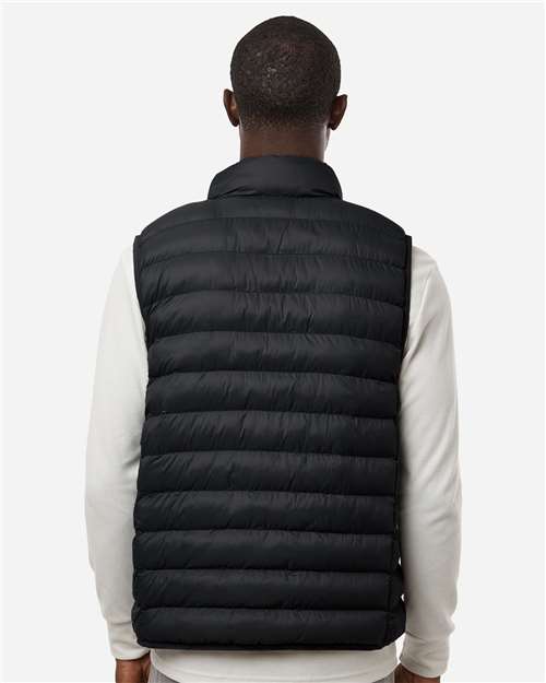 Men's Lightweight Poly-filled Packable Vest – On Model – Back