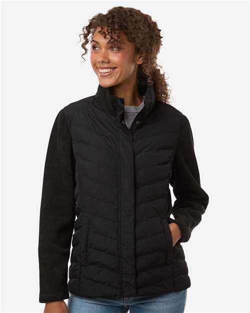 Women's Mixed Media Chevron Jacket