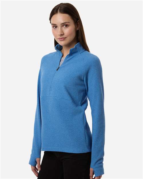 Women's Spirit Textured Quarter-Zip Pullover – On Model – Side