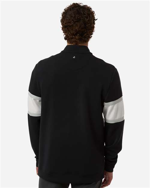 Men's Owen Quarter-Zip Colorblock Pullover – On Model – Back