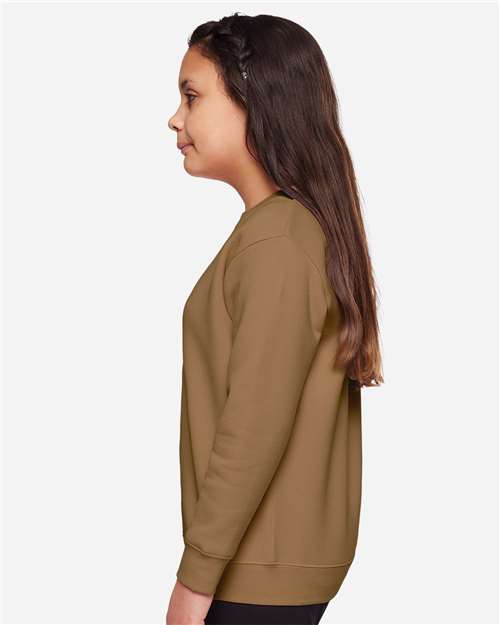 Youth Crewneck Sweatshirt – On Model – Side