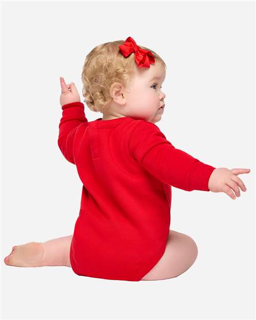 Infant Fleece Bodysuit – On Model – Back