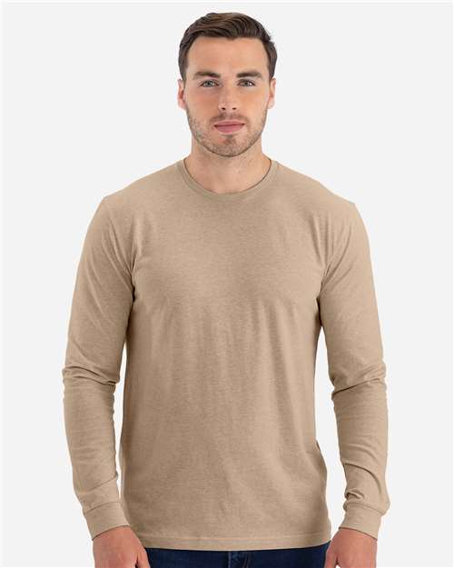 Unisex CVC Long Sleeve Tee – On Model
