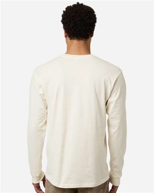 Unisex Heavyweight Jersey Long Sleeve T-Shirt – On Model – Back